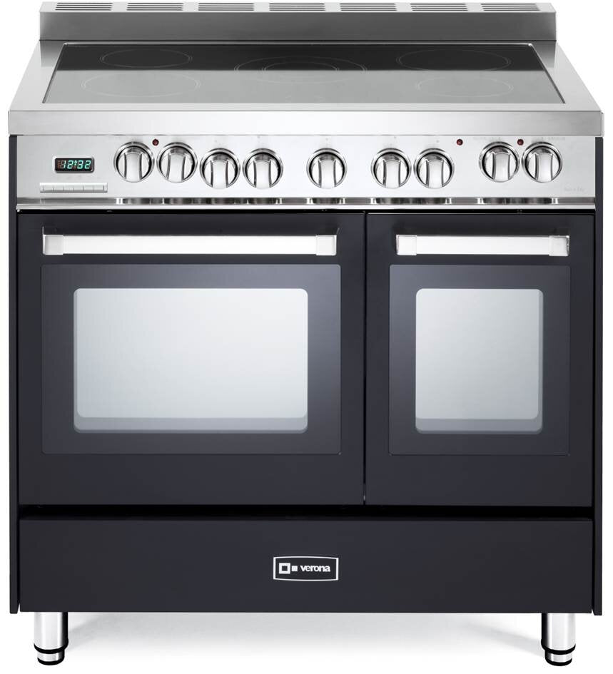 Verona VEFSEE365DE Matte Black 36" Electric Double Oven Range