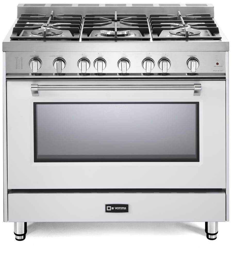 Verona VPFSGG365W White 36" Prestige Gas Range