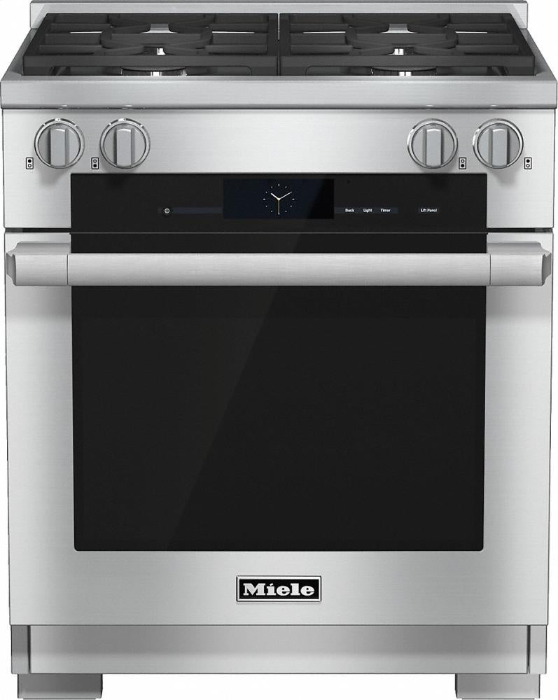 Miele HR19242LP Hr 1924-2 G 30 Inch Range Dual Fuel With M Touch Controls, Moisture Plus And M Pro Dual Stacked Burners - Liquid Propane