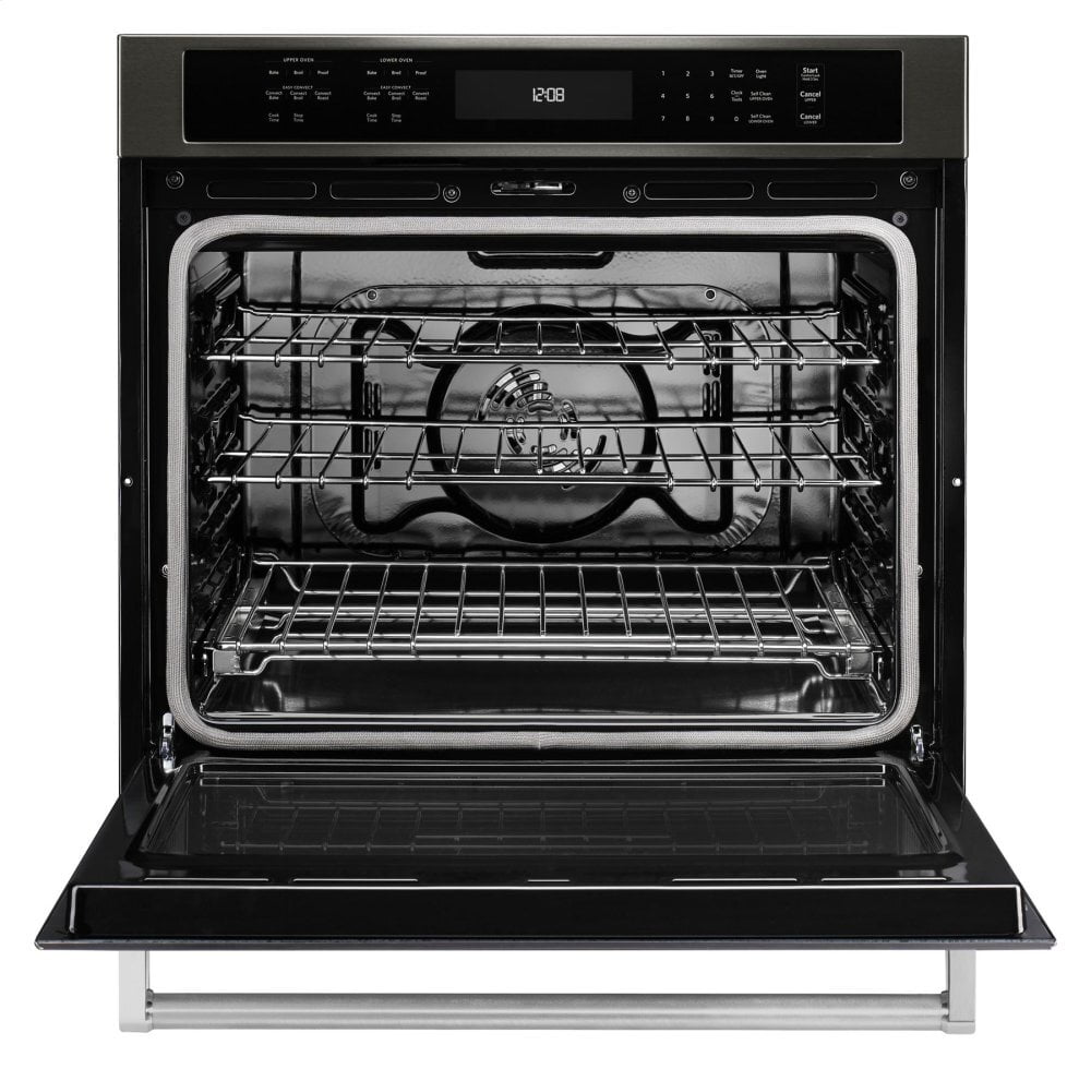 Kitchenaid KOSE500EBS 30" Single Wall Oven With Even-Heat™ True Convection - Black Stainless Steel With Printshield™ Finish