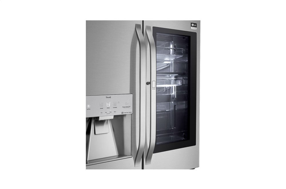 Lg SRFVC2406S Lg Studio 24 Cu. Ft. Smart Wi-Fi Enabled Instaview™ Door-In-Door® Counter-Depth Refrigerator With Craft Ice™ Maker