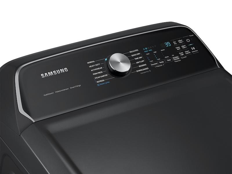 Samsung DVG55CG7100V 7.4 Cu. Ft. Smart Gas Dryer With Steam Sanitize+ In Brushed Black