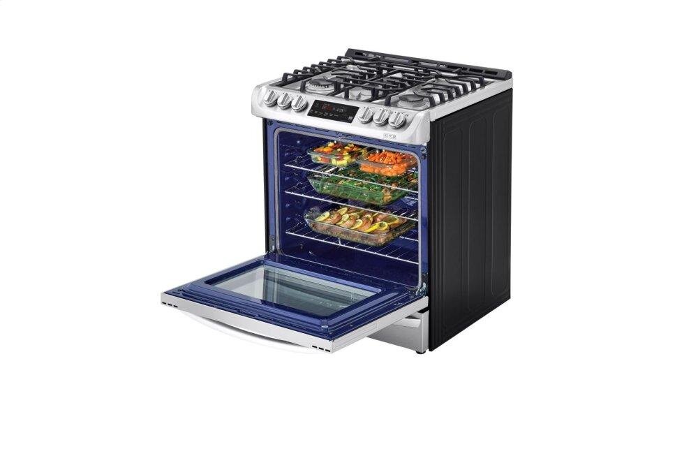 Lg LSD4913ST 6.3 Cu. Ft. Smart Wi-Fi Enabled Dual Fuel Slide-In Range With Probake Convection® And Easyclean®
