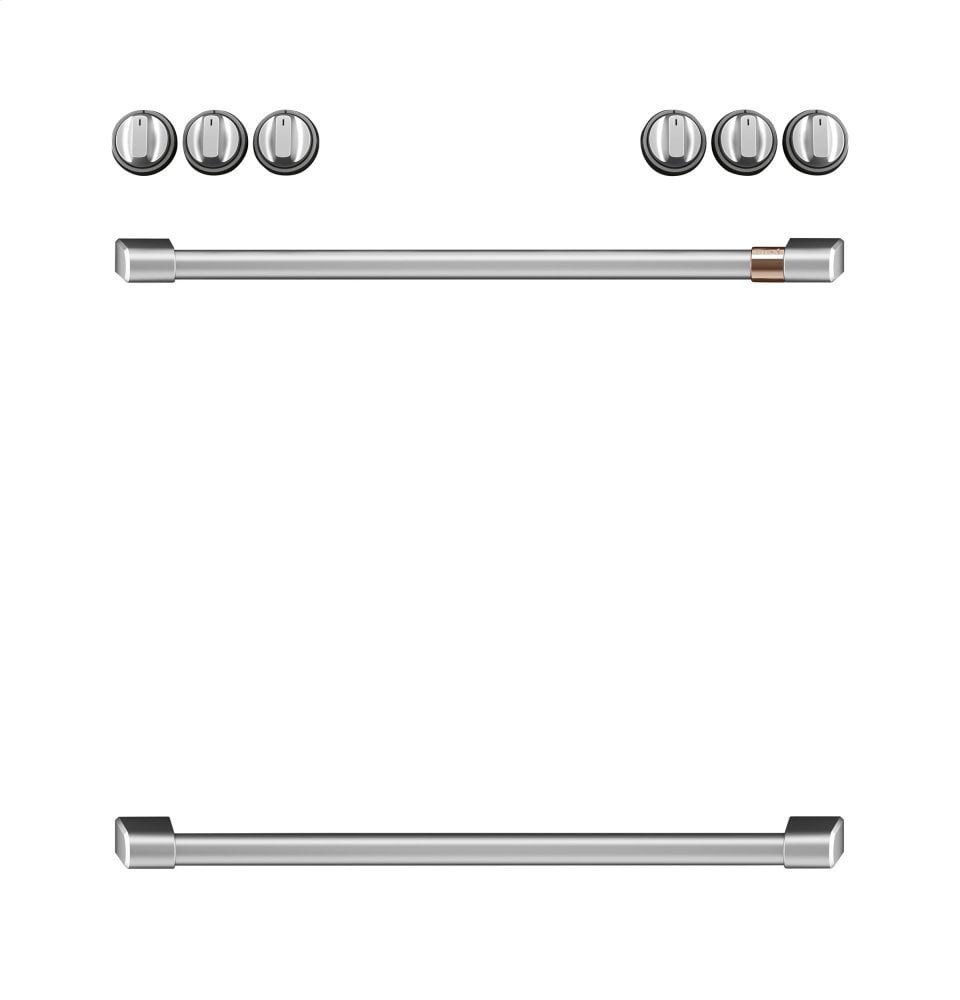 Cafe CXFCHHKPMSS Café Front Control Induction Knobs And Handles - Brushed Stainless