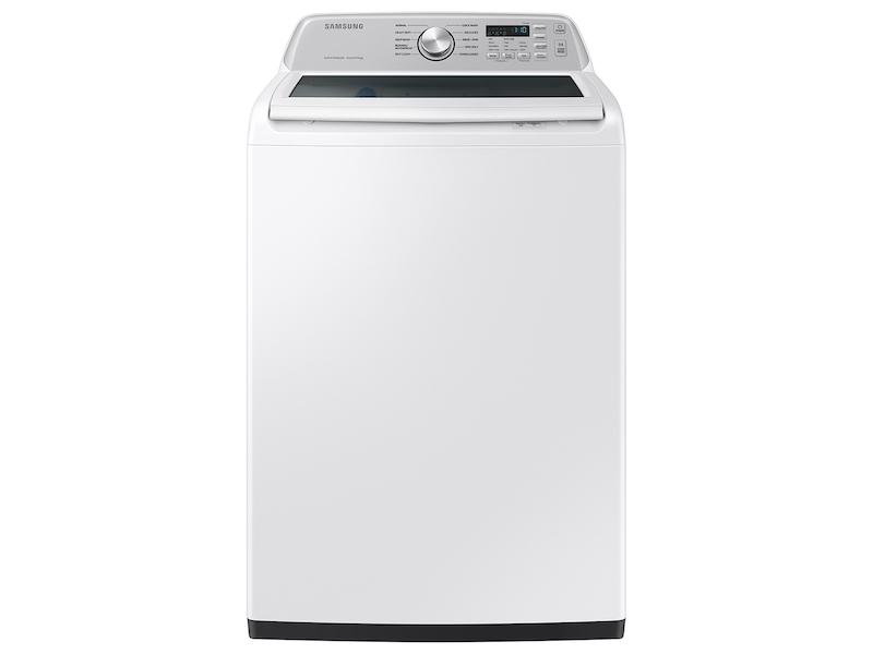 Samsung WA46CG3505AW 4.6 Cu. Ft. Large Capacity Smart Top Load Washer With Activewave&#8482; Agitator And Active Waterjet In White