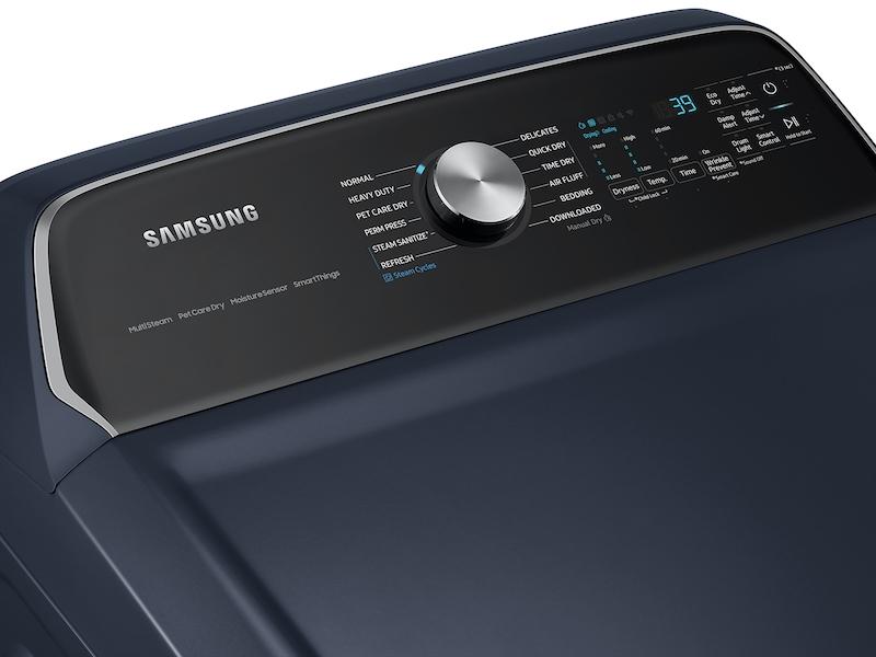 Samsung DVG54CG7150D 7.4 Cu. Ft. Smart Gas Dryer With Pet Care Dry And Steam Sanitize+ In Brushed Navy
