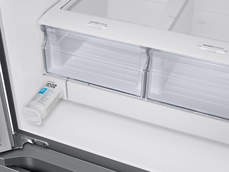 Samsung RF22A4121SR 22 Cu. Ft. Smart 3-Door French Door Refrigerator In Stainless Steel