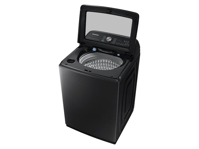 Samsung WA55CG7100AV 5.5 Cu. Ft. Extra-Large Capacity Smart Top Load Washer With Super Speed Wash In Brushed Black