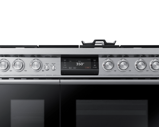 Dacor DOP48C96DLS 48" Pro Dual-Fuel Steam Range, Silver Stainless Steel, Natural Gas & Liquid Propane