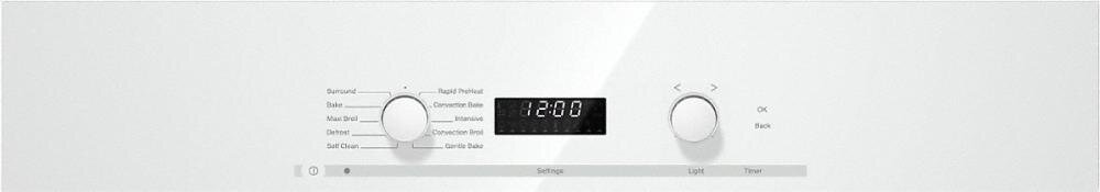 Miele H6280BPWH H 6280 Bp 30 Inch Convection Oven With Self Clean For Easy Cleaning.- Brilliant White