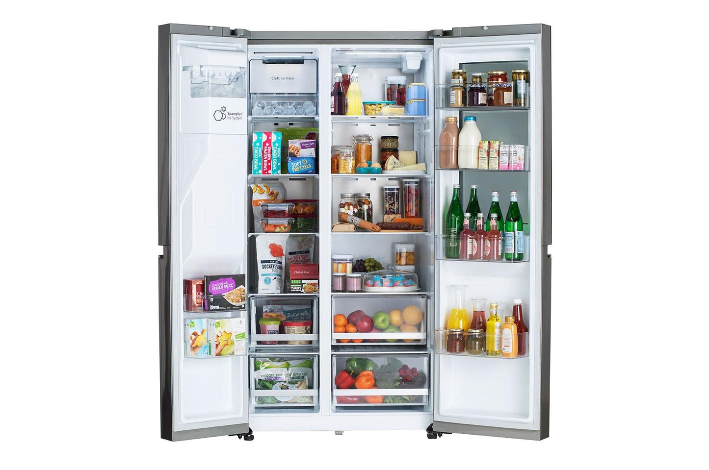 Lg LRSOC2306S 23 Cu. Ft. Smart Side-By-Side Counter-Depth Instaview® Refrigerator With Craft Ice&#8482;