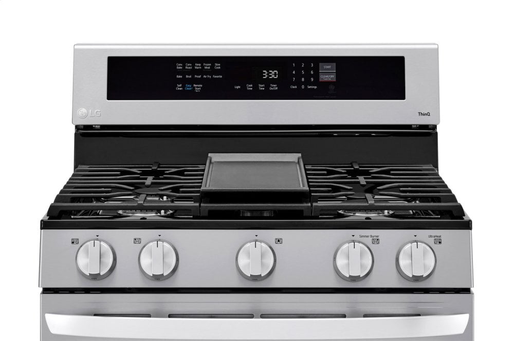 Lg LRGL5825F 5.8 Cu Ft. Smart Wi-Fi Enabled True Convection Instaview® Gas Range With Air Fry