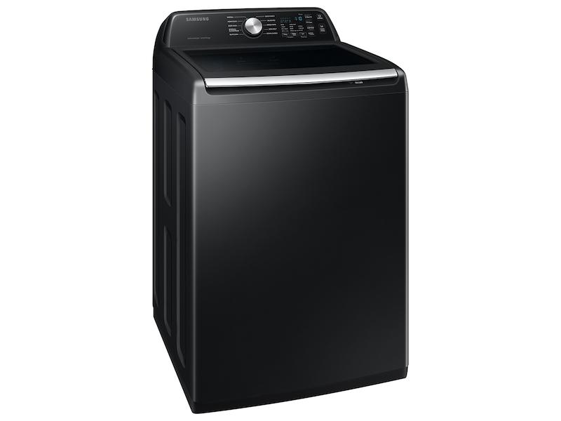 Samsung WA46CG3505AVA4 4.6 Cu. Ft. Large Capacity Smart Top Load Washer With Activewave&#8482; Agitator And Active Waterjet In Brushed Black