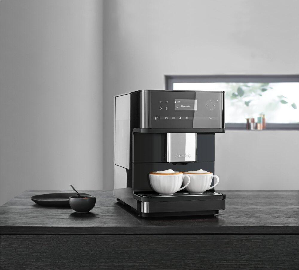 Miele CM6150 Black Cm 6150 - Countertop Coffee Machine With Onetouch For Two For The Ultimate Coffee Enjoyment.