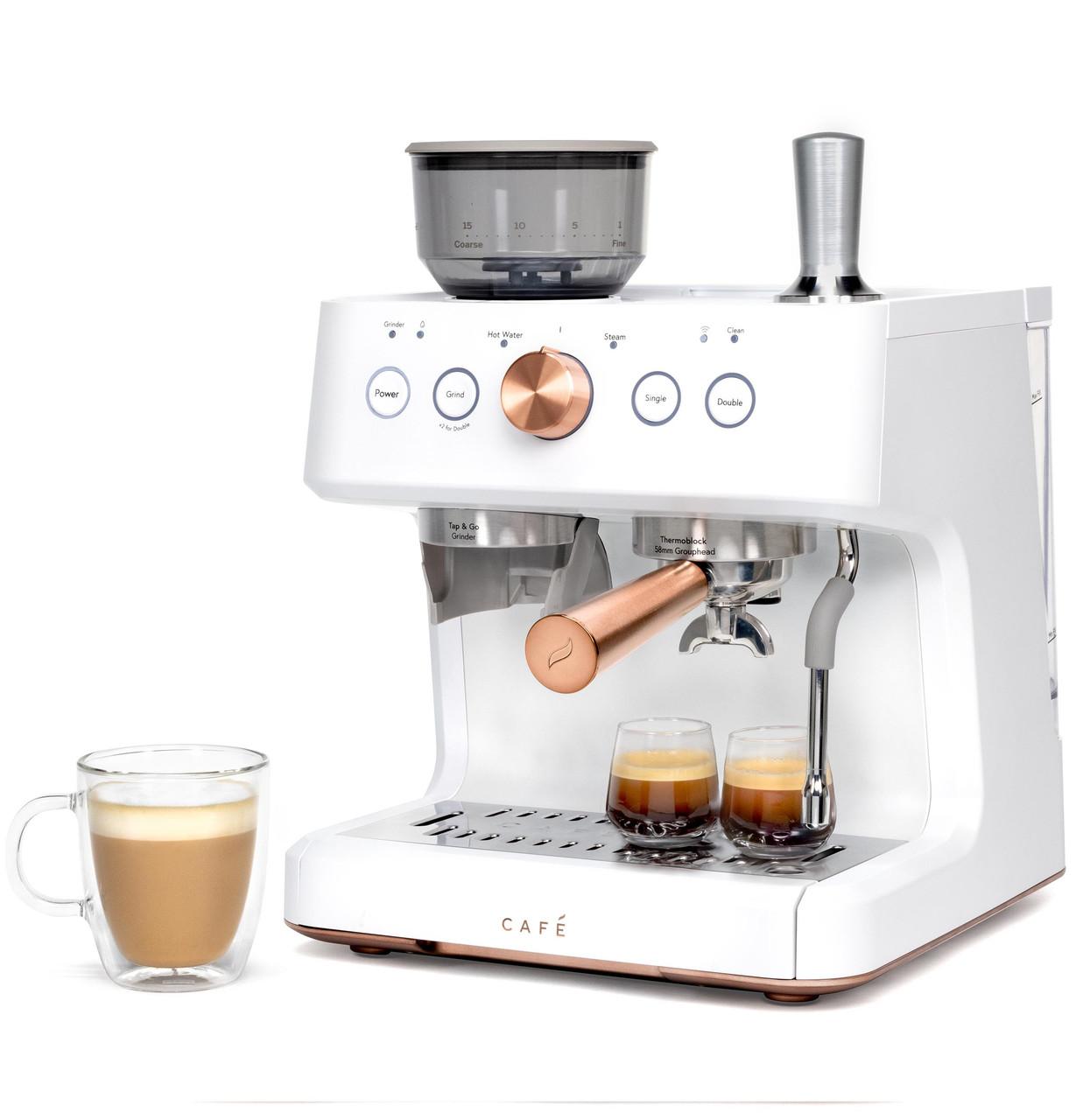 Cafe C7CESAS4RW3 Café&#8482; Bellissimo Semi Automatic Espresso Machine + Frother