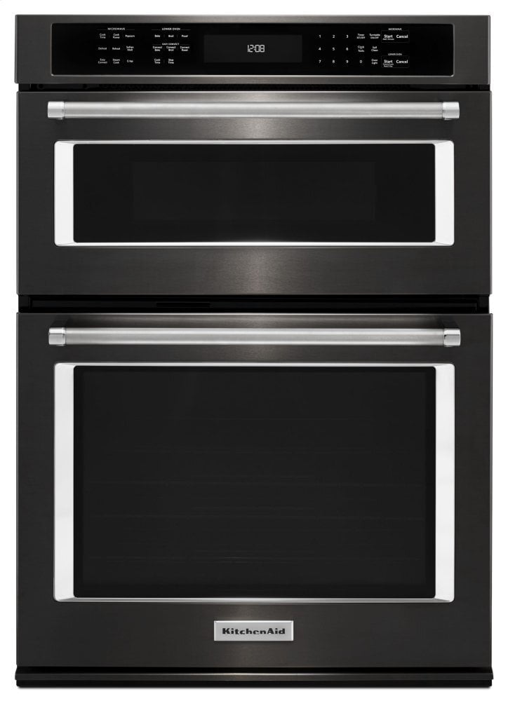 Kitchenaid KOCE507EBS 27" Combination Wall Oven With Even-Heat™ True Convection (Lower Oven) - Black Stainless Steel With Printshield™ Finish