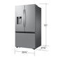 Samsung RF27CG5400SR 26 Cu. Ft. Mega Capacity Counter Depth 3-Door French Door Refrigerator With Four Types Of Ice In Stainless Steel