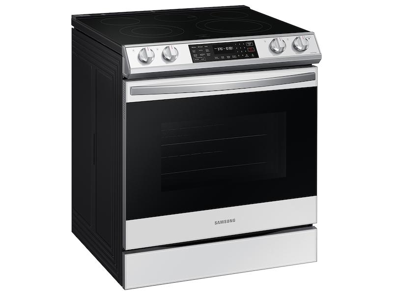 Samsung NE63CB831512 Bespoke 6.3 Cu. Ft. Smart Slide-In Electric Range With Air Fry & Convection In White Glass