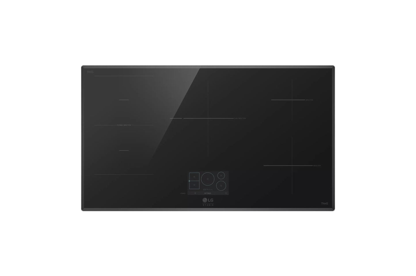 Lg CBIS3618BE Lg Studio 36" Induction Cooktop With 5 Burners And Flex Cooking Zone