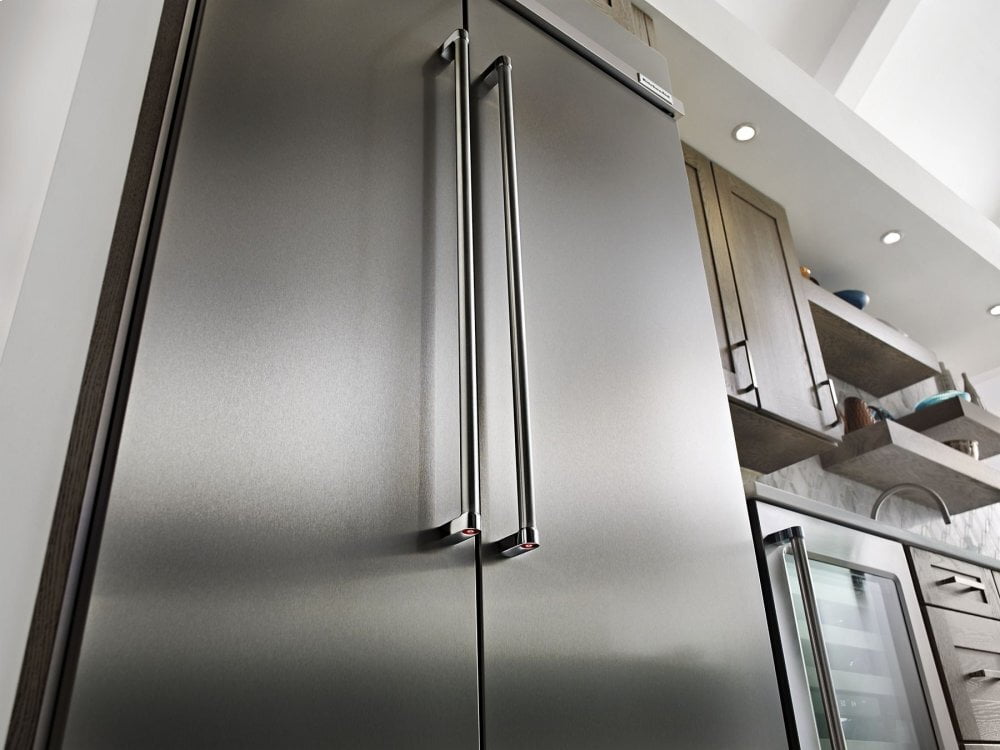 Kitchenaid KBSN608ESS 30.0 Cu. Ft 48-Inch Width Built-In Side By Side Refrigerator With Printshield™ Finish - Stainless Steel With Printshield™ Finish