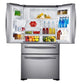 Samsung RF24FSEDBSR 23 Cu. Ft. Counter Depth 4-Door Refrigerator With Flexzone™ Drawer In Stainless Steel