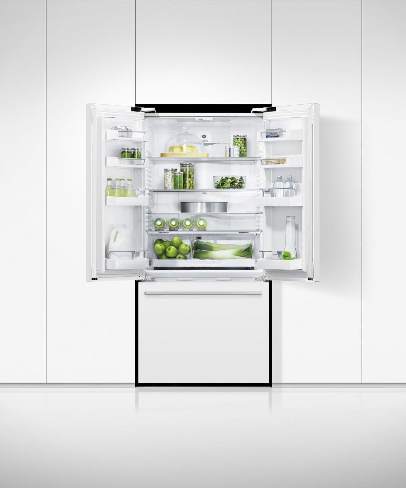 Fisher & Paykel RF170ADW5N Freestanding French Door Refrigerator Freezer, 32", 17 Cu Ft