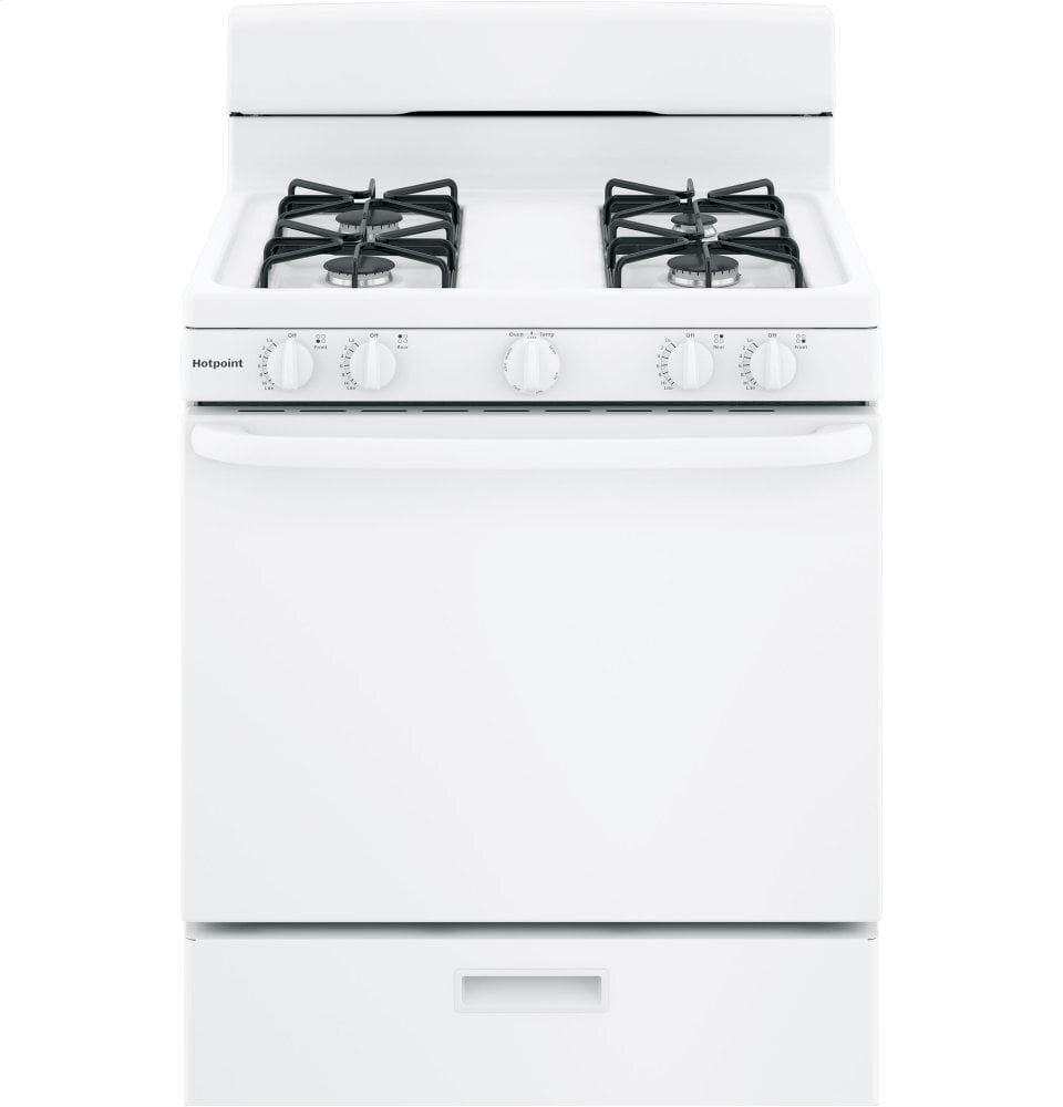 Hotpoint RGBS300DMWW Hotpoint® 30" Free-Standing Gas Range