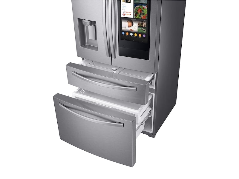 Samsung RF22R7551SR 22 Cu. Ft. 4-Door French Door, Counter Depth Refrigerator With 21.5" Touch Screen Family Hub™ In Stainless Steel