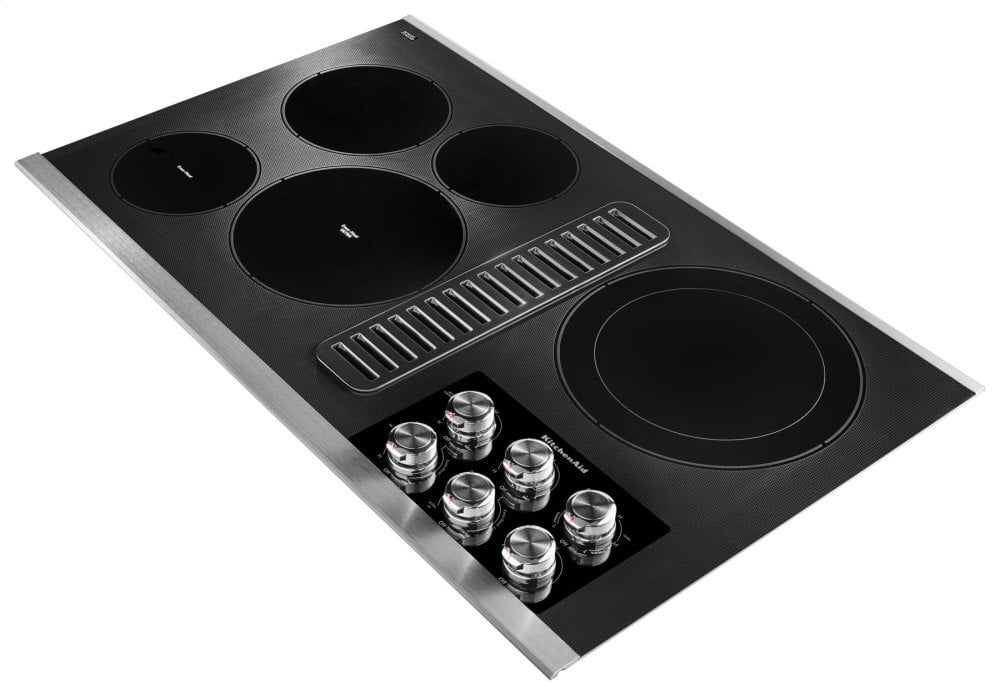 Kitchenaid KCED606GSS 36" Electric Downdraft Cooktop With 5 Elements - Stainless Steel