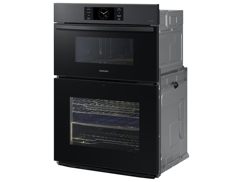 Samsung NQ70CG700DMT Bespoke 30" Microwave Combination Wall Oven With With Flex Duo&#8482; In Matte Black Steel