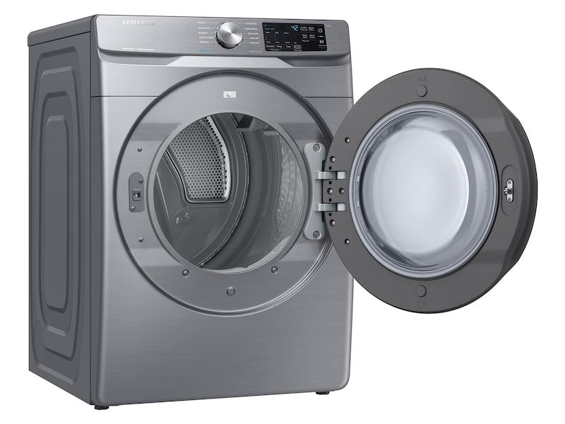 Samsung DVG45R6100P 7.5 Cu. Ft. Gas Dryer With Steam Sanitize+ In Platinum