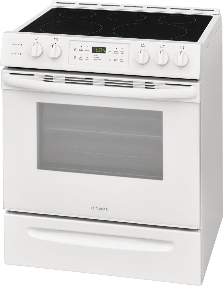 Frigidaire FFEH3054UW Frigidaire 30'' Front Control Freestanding Electric Range