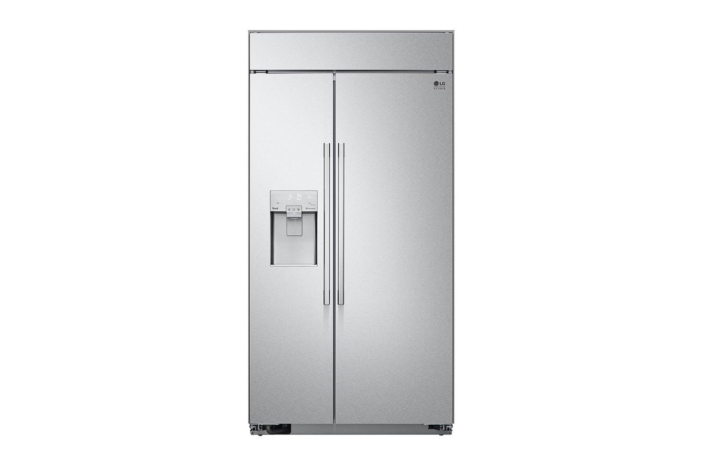 Lg SRSXB2622S Lg Studio 26 Cu. Ft. Smart Side-By-Side Built-In Refrigerator With Ice & Water Dispenser