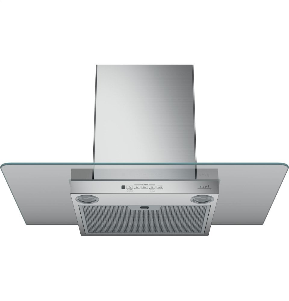Cafe CVW73012MSS Café 30" Wall-Mount Glass Canopy Chimney Hood