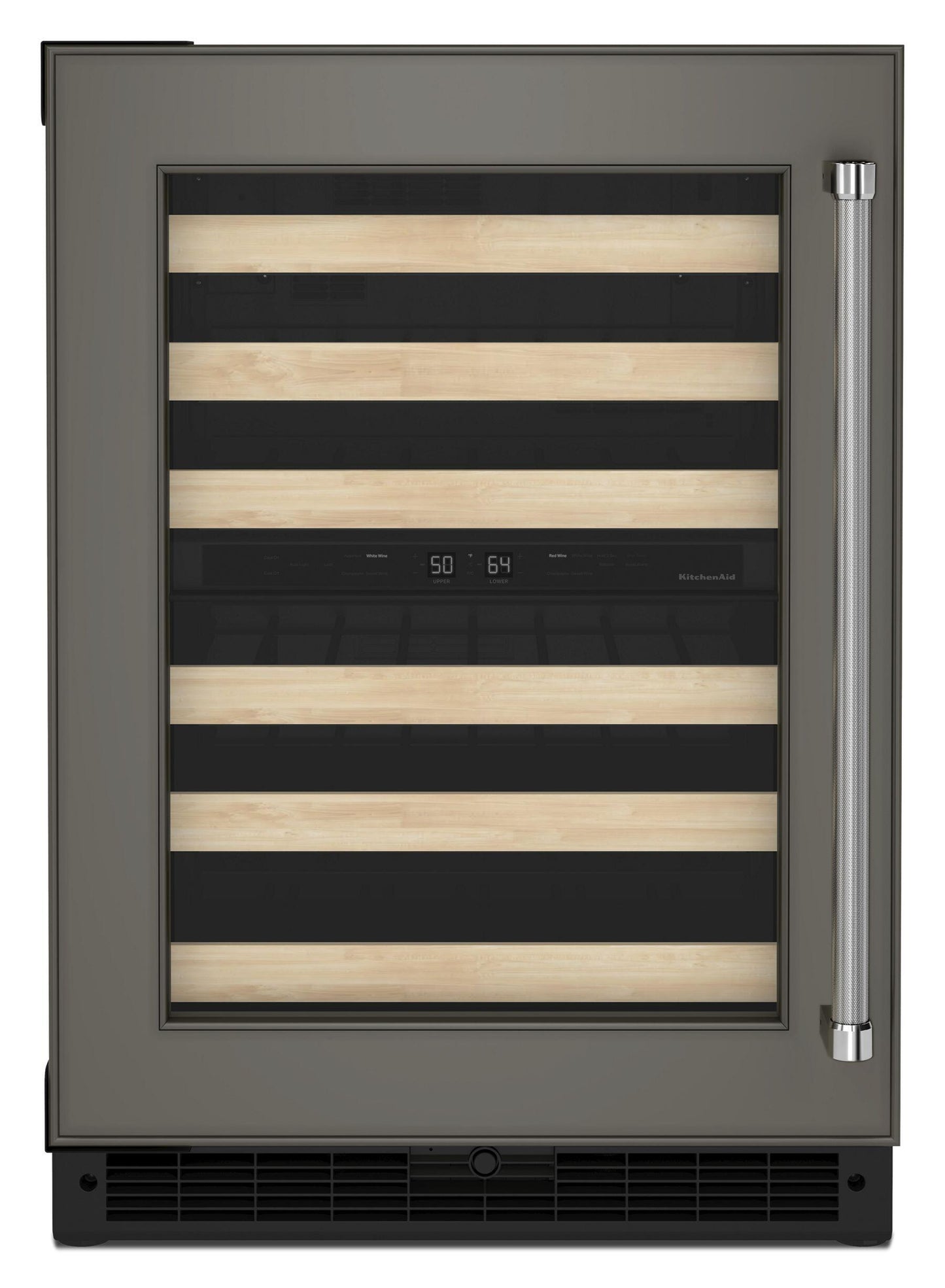 Kitchenaid KUWL214KPA 24" Panel-Ready Undercounter Wine Cellar With Wood-Front Racks - Panel Ready Pa