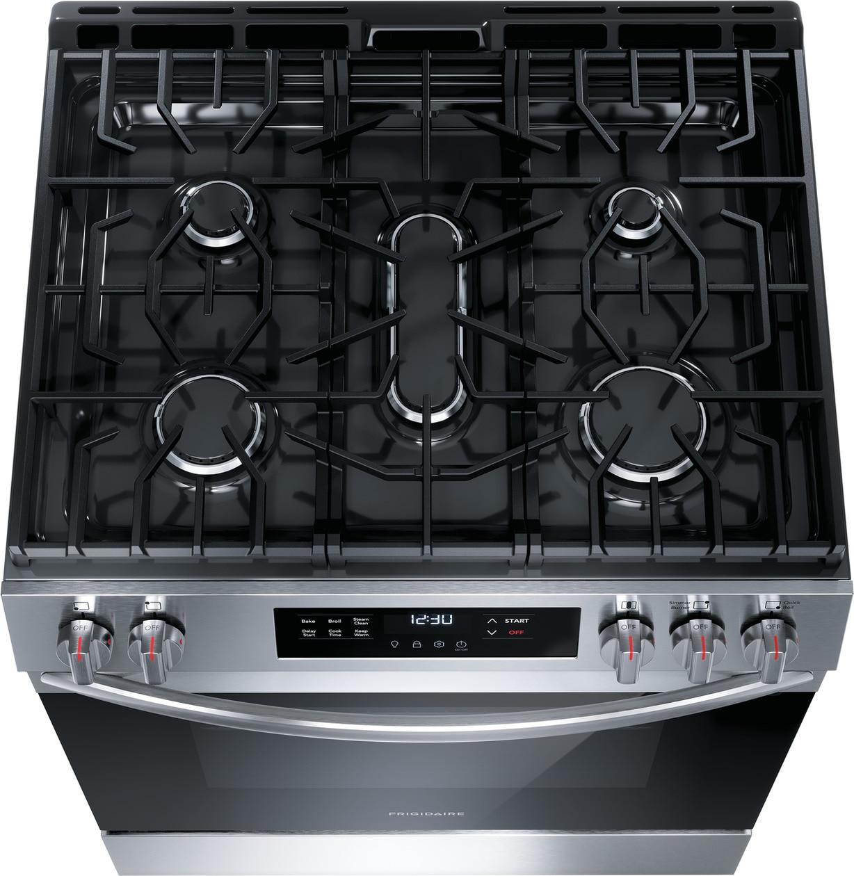 Frigidaire FCFG3062AS Frigidaire 30" Front Control Gas Range With Quick Boil