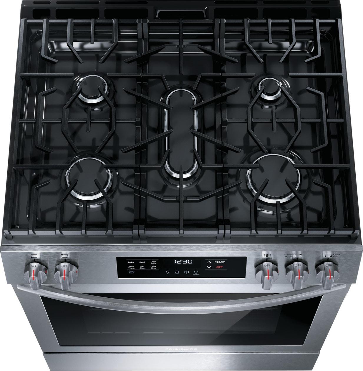 Frigidaire FCFG3083AS Frigidaire 30" Front Control Gas Range With Convection Bake