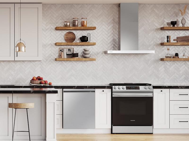 Samsung NKAE6000WS Bespoke Smart Wall Mount Hood Extension Kit In Stainless Steel - 6000 Series