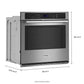 Maytag MOES6027LZ 27-Inch Single Wall Oven With Air Fry And Basket - 4.3 Cu. Ft.
