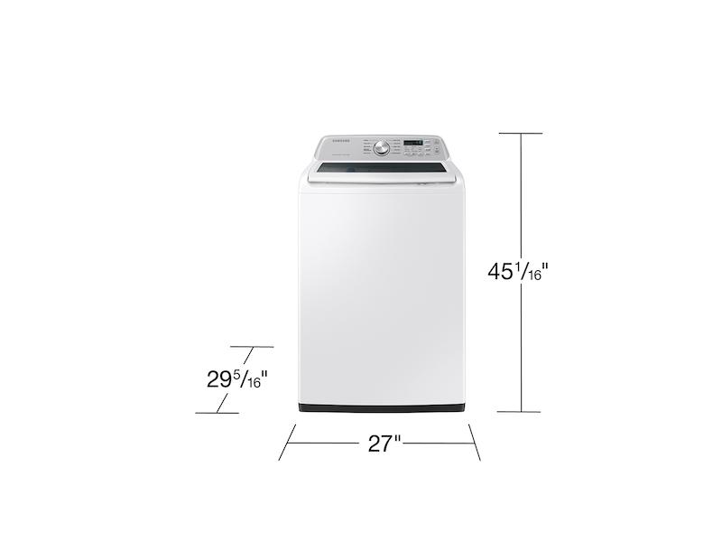 Samsung WA46CG3505AWA4 4.6 Cu. Ft. Large Capacity Smart Top Load Washer With Activewave&#8482; Agitator And Active Waterjet In White