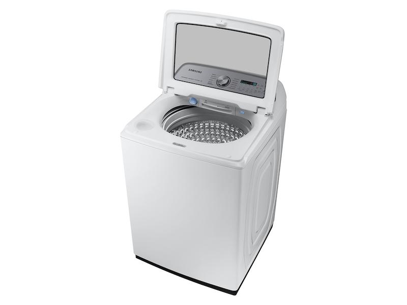 Samsung WA54CG7105AW 5.4 Cu. Ft. Extra-Large Capacity Smart Top Load Washer With Activewave&#8482; Agitator And Super Speed Wash In White