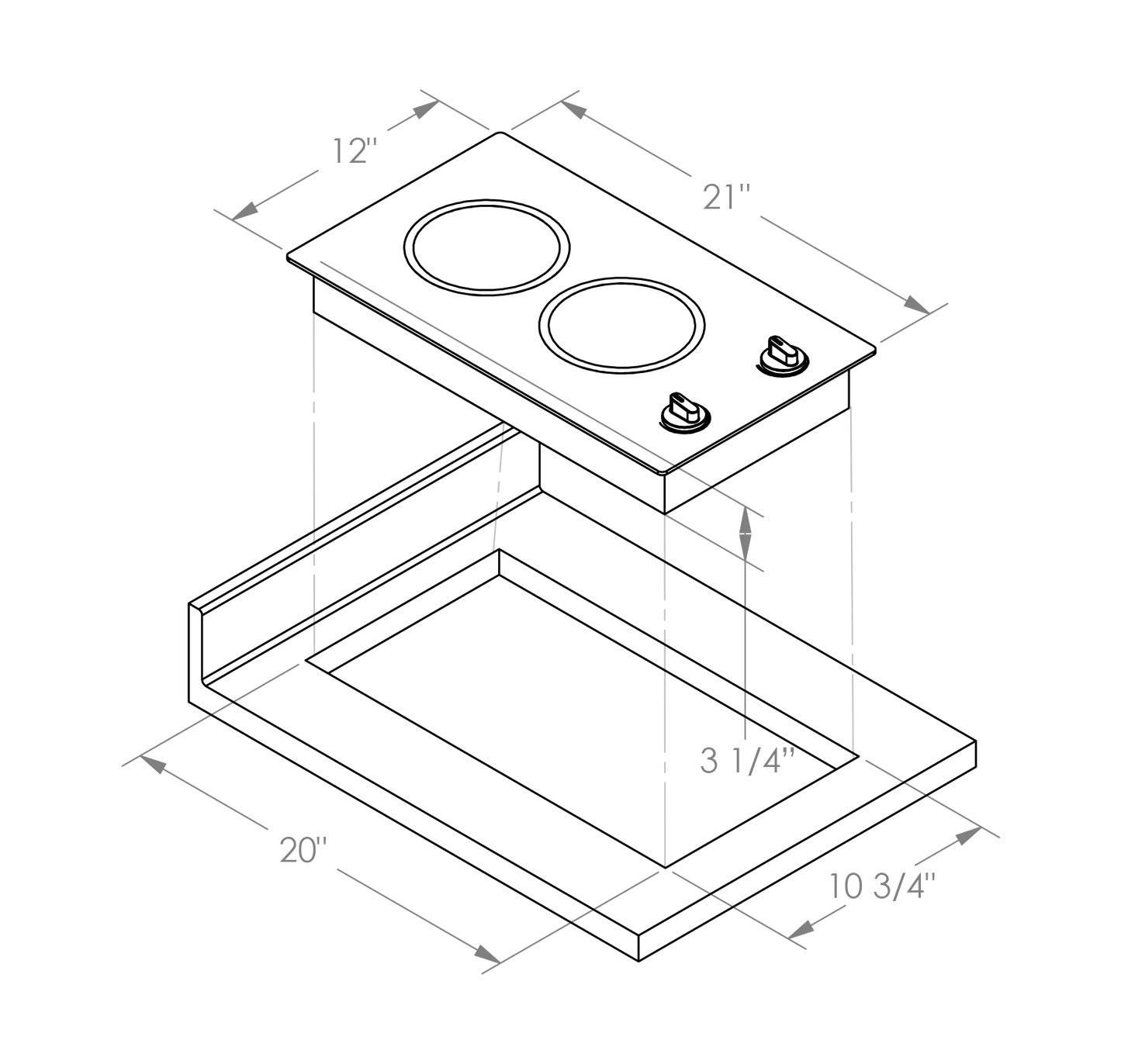 Kenyon B41601US Caribbean 2 Burner