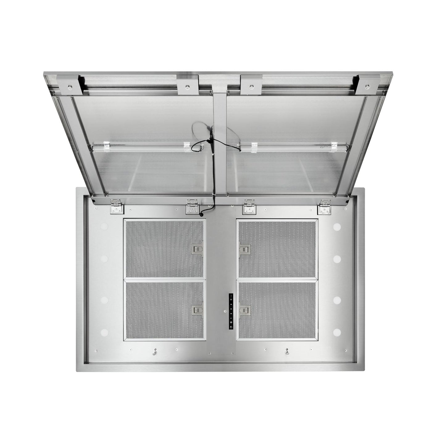 Best Range Hoods HBC143ESS 43-Inch Brushed Stainless Steel Ceiling Mounted Range Hood With Led Light, Choice Of Blowers Sold Separately (Hbc1 Series)