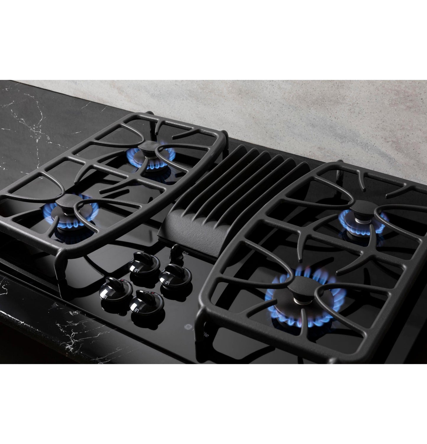 Ge Appliances PGP9830DRBB Ge Profile&#8482; 30" Built-In Gas Downdraft Cooktop