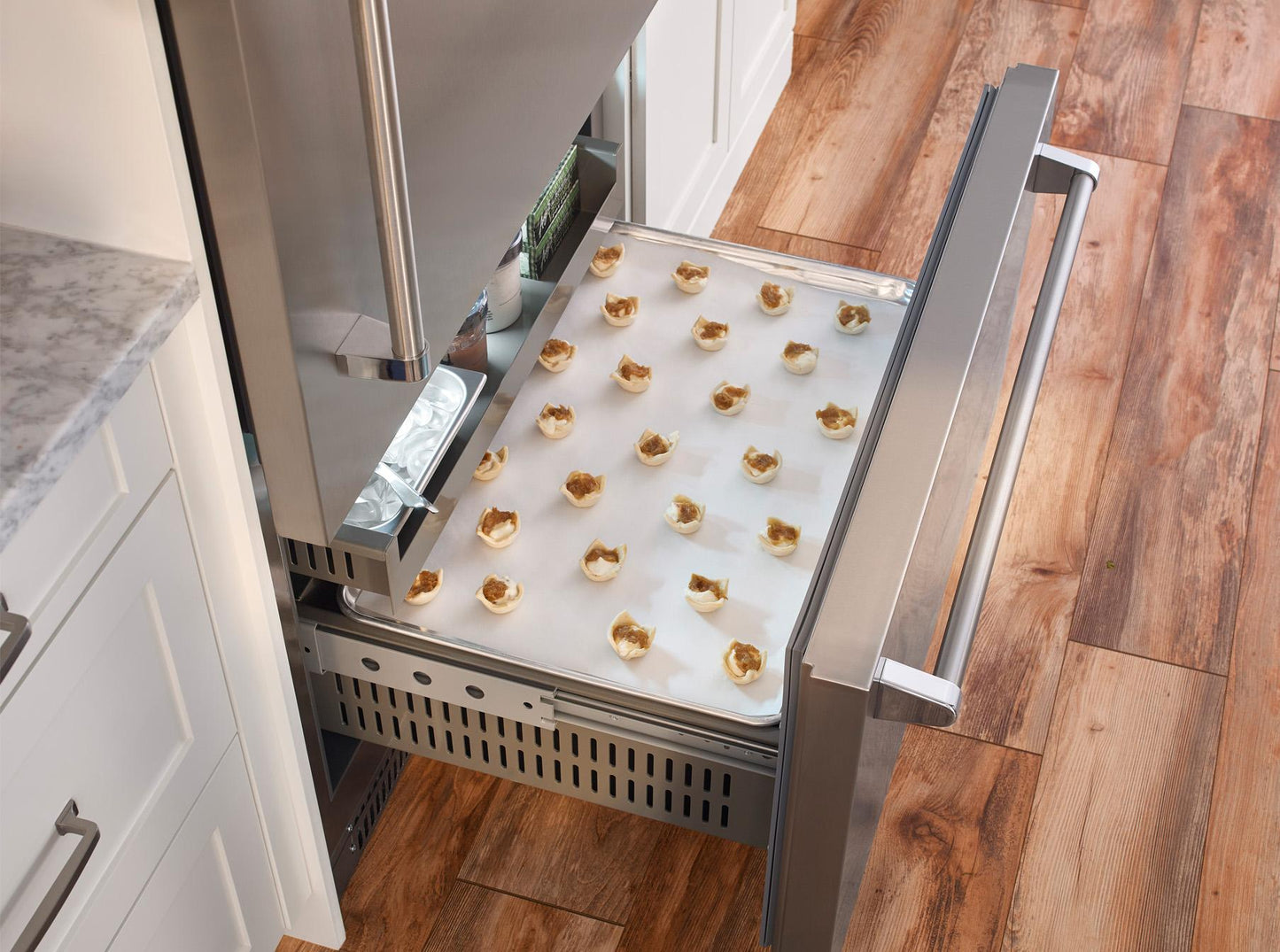 Bluestar BBB36R3 36" Pro Built-In Refrigerator/Freezer Right Hinge