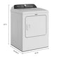 Whirlpool WED6150PW 7.0 Cu. Ft. Whirlpool® Top Load Electric Dryer With Moisture Sensor