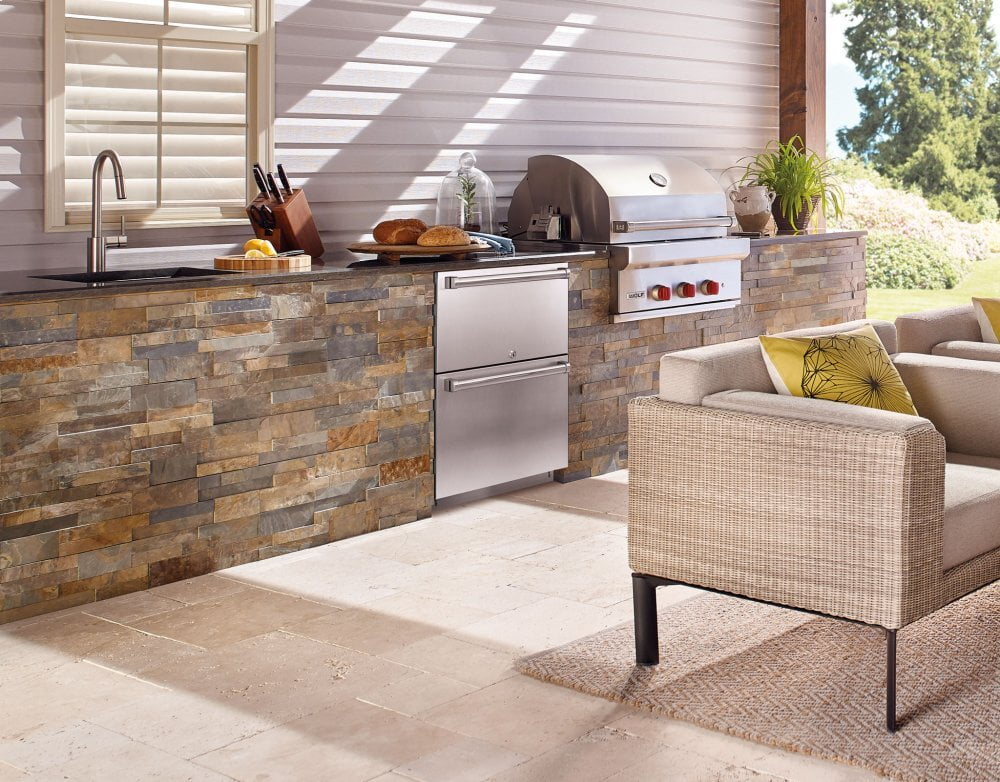 Sub-Zero ID24RO 24" Designer Outdoor Refrigerator Drawers - Panel Ready