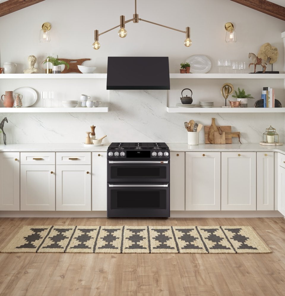 Cafe C2S950P3MD1 Café 30" Smart Slide-In, Front-Control, Dual-Fuel, Double-Oven Range With Convection