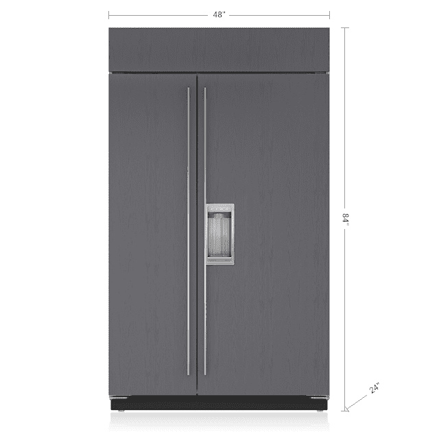 Sub-Zero BI48SDO 48" Classic Side-By-Side Refrigerator/Freezer With Dispenser - Panel Ready