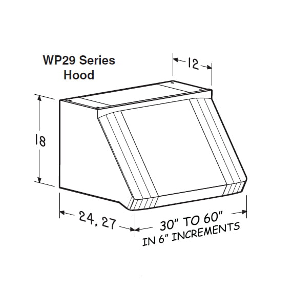 Best Range Hoods WP29M604SB Centro - 60" Stainless Steel Pro-Style Range Hood With 300 To 1650 Max Cfm Internal/External Blower Options